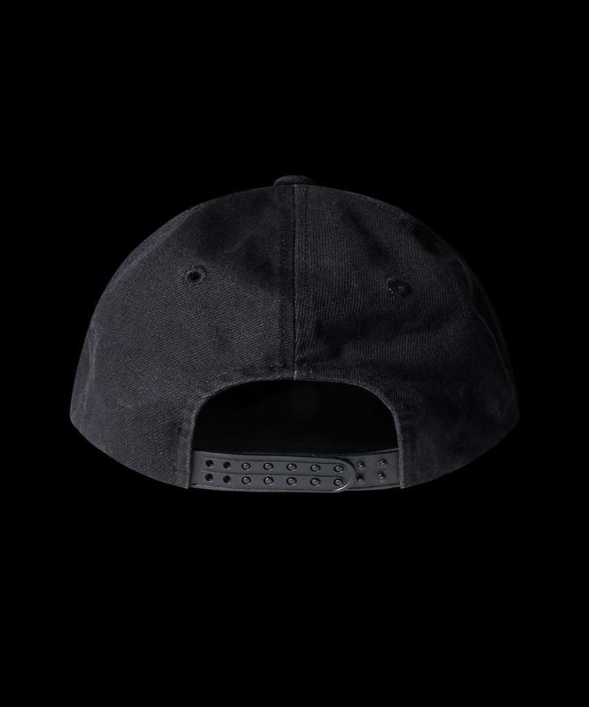 RAR R Logo Vintage 5-Panel Trucker Cap_Black