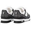 Louis Vuitton Lv Trainer Sneakers 'Black White Rhinestones' 1ABM04
