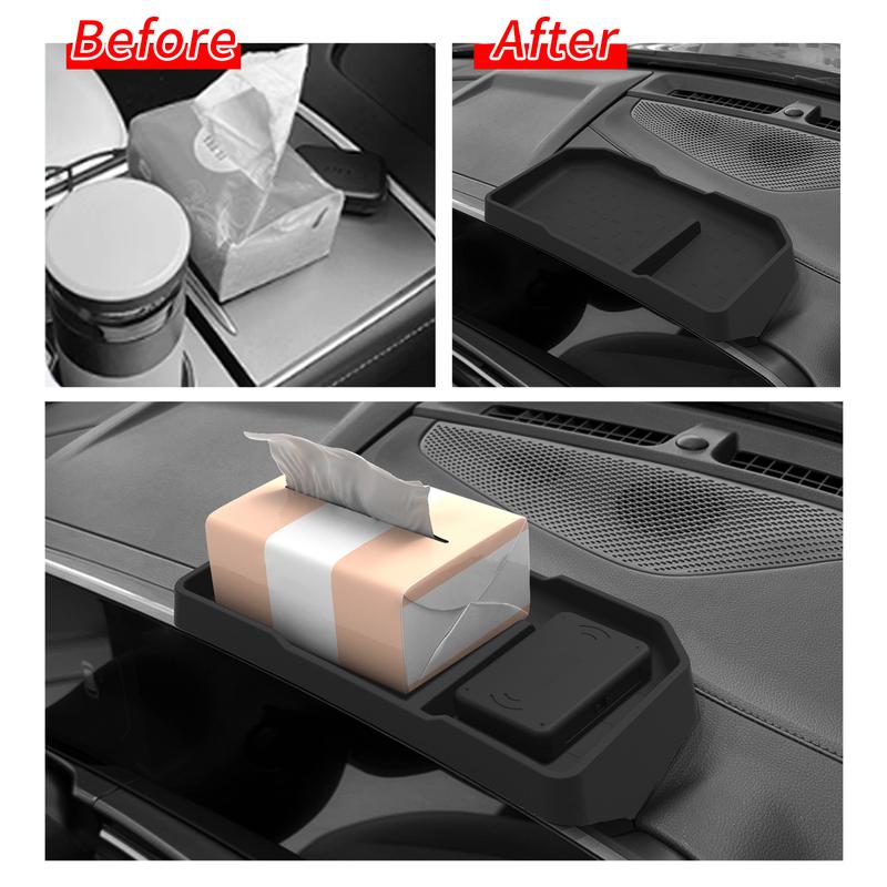 Left Drive for Kia Sportage NQ5 2022-2026 Car Dashboard Tray Display Screen Rear Storage Box Silicone Organizer Accessories