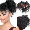 African Lady High-Temperature Fiber Curly Hair Ring – Messy Fluffy Bun Accessory