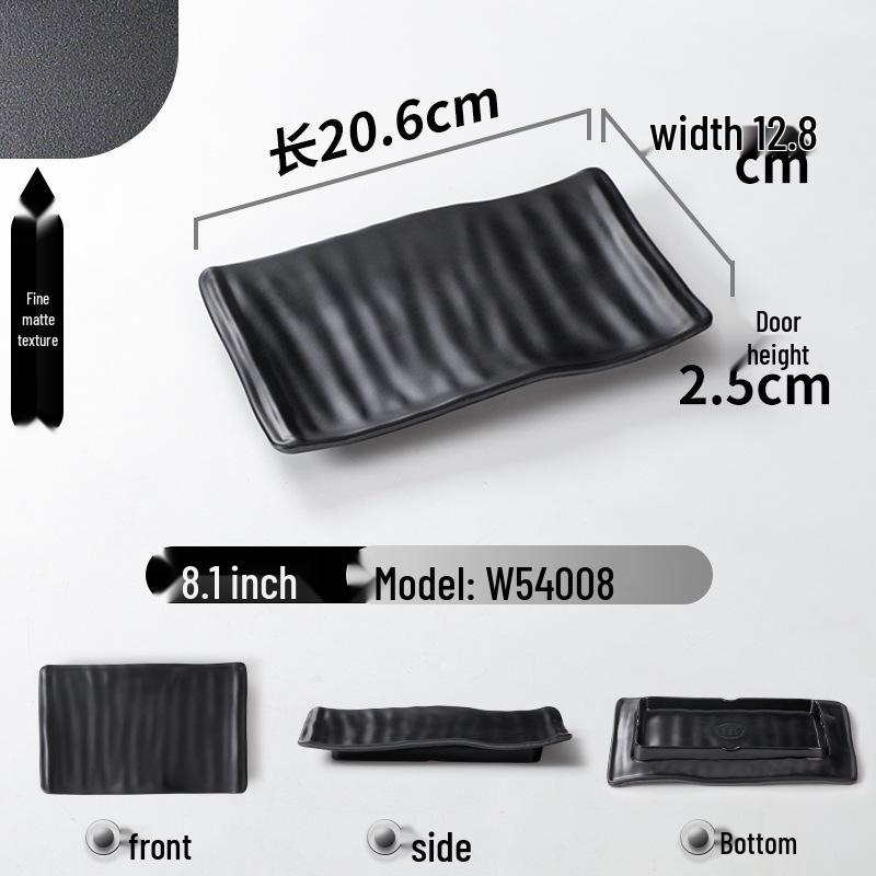 A5 Melamine Rectangular BBQ & Hot Pot Side Dish Plate