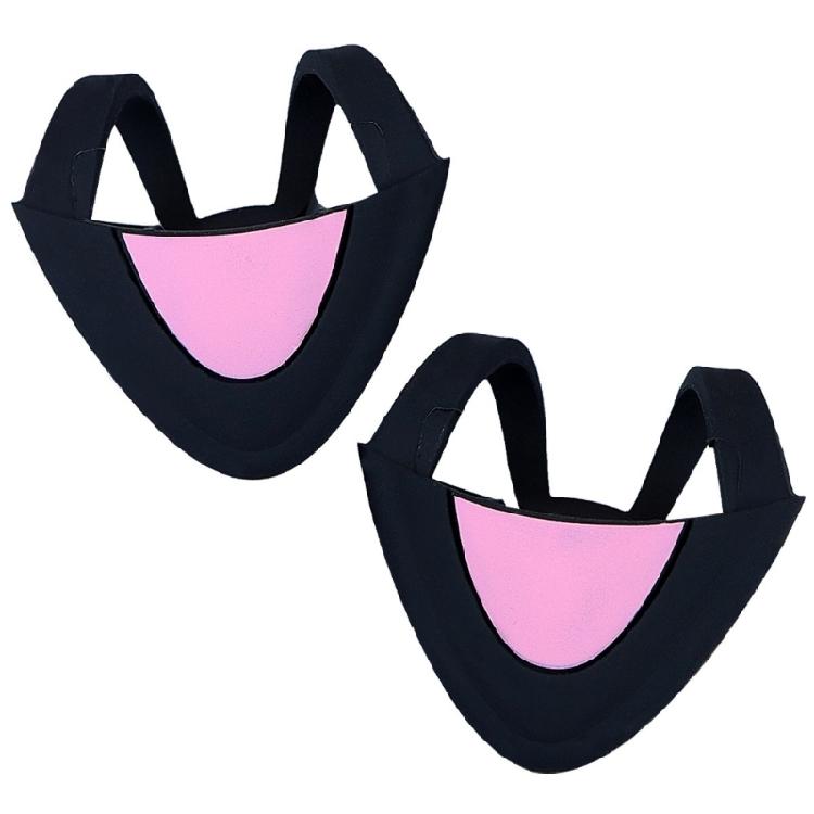 

Silicone Headsets Decorations Headphone Wireless Earbuds Cats Ear Pendant Lightweight Universal Cats Earmuffs Earphone чорний