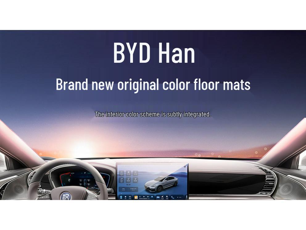 Full Coverage Floor Mats for BYD Han: Interior & Trunk Decorative Accessories