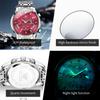 OLEVS Merk Horloge Trendy Mode Waterdicht Lichtgevend Kwarts Herenhorloge 2892