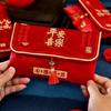 Traditional New Year Chinese Red Envelope Cloth CNY Packet Envelopes Blessing Good Lucky Chinese Lucky Money Bag Party Supplies