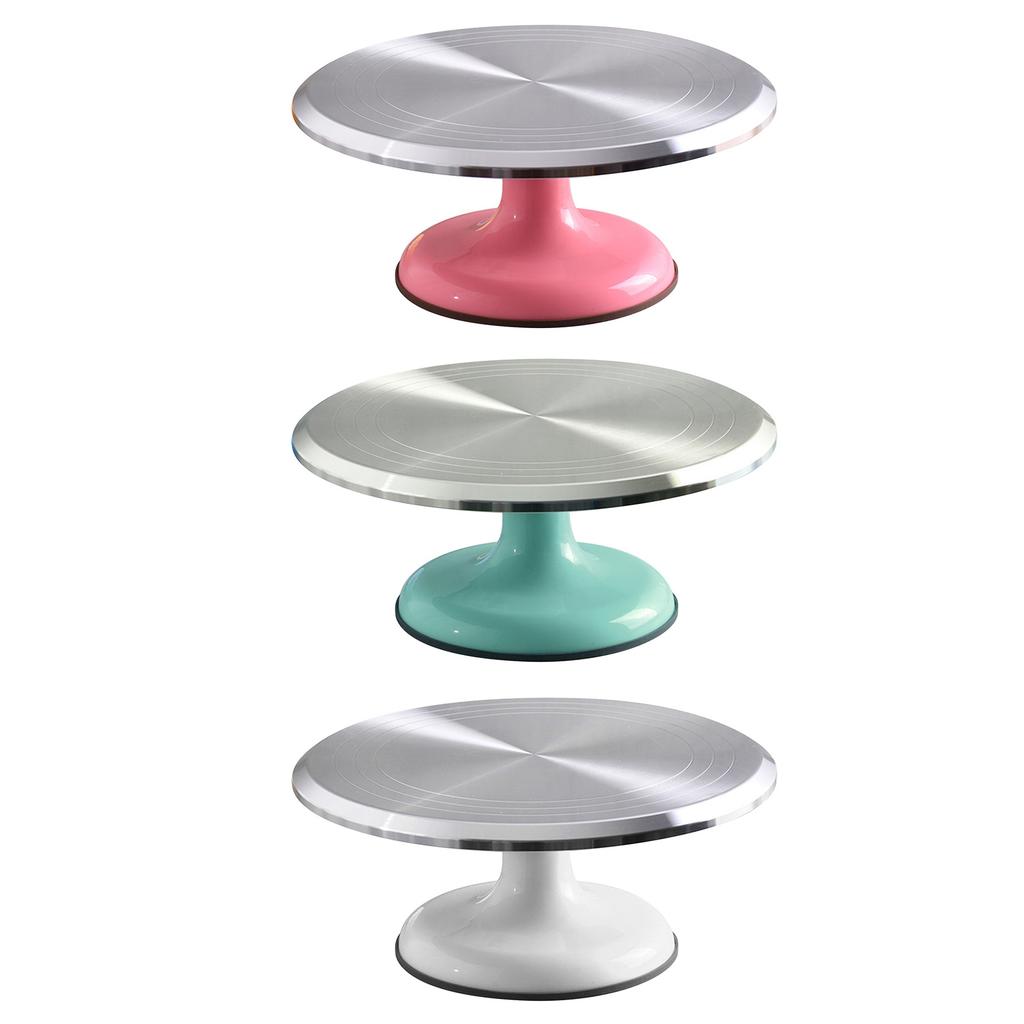 Supporto Girevole per Decorare Torte da 10 Pollici Piatto Girevole Professionale in Lega di Alluminio per Decorazione Torte Casalinga