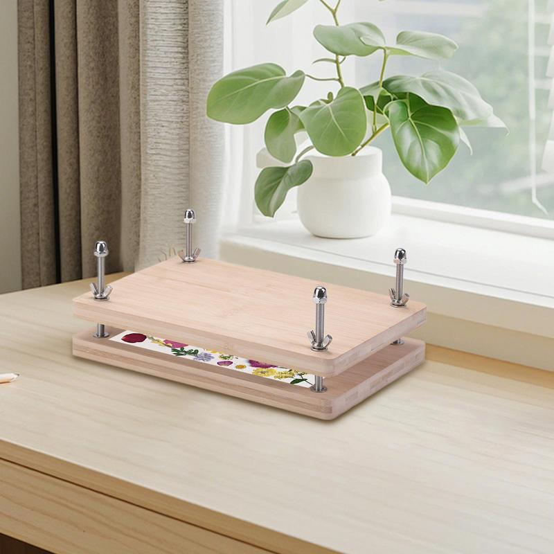 Portable Book Binding Press Wooden Book Binding Kit With Nut Manual Bookbinding Supplies For Students, Teachers, School