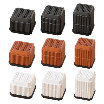 4-pack Plastic Meubelvoetjeshoezen Antislip Verstelbare Hoogte Beschermers voor Tafels Kasten Kledingkasten