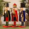 Figures Puppet Christmas Nutcrackers Christmas Wooden Nutcracker Soldier 38cm