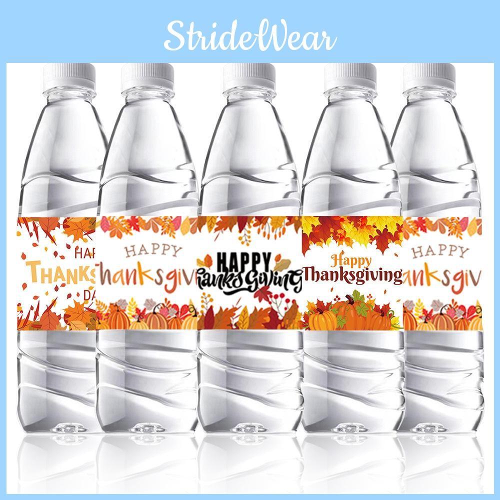 Festival Bottle Fall Stickers With Thanksgiving Theme For Event Decoration