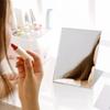 New Aluminum Folding Portable Mirror Hand Mirror Portable Lash Mini Bag Pocket Mirror Foldable Compact Cosmetics Tools HUAZJ12