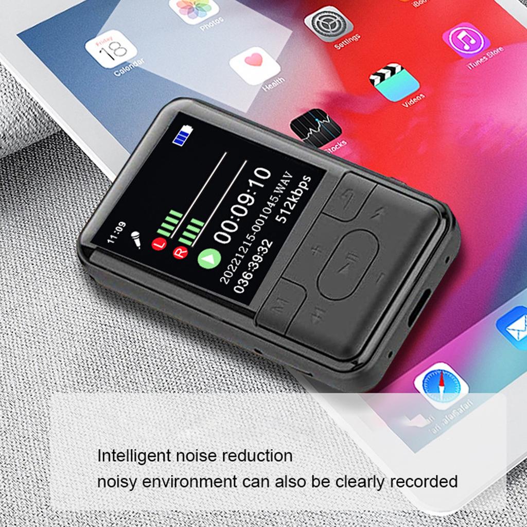 1.5 inch student back clip sports mp3 recording with external playback wireless listening to songs lossless bluetooth music player