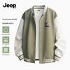 Men's Contrast Baseball Collar Jacket
