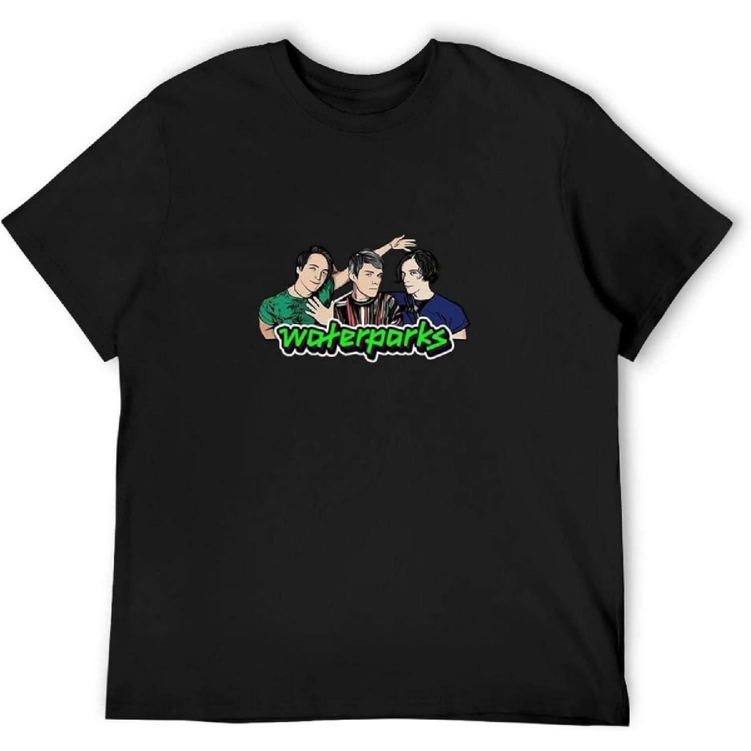 Waterparks T Shirt Rock Indie Punk Guitar Band Texas USA for Men Black S
