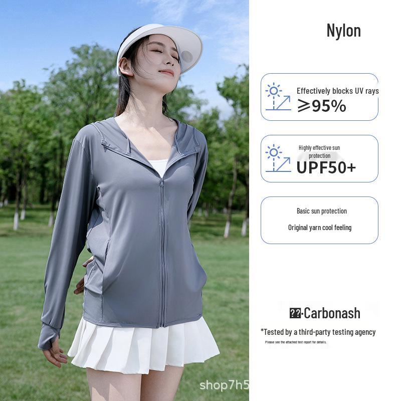 Unisex Ice Silk Summer Sun Protection Jacket – Lightweight, Breathable, Cool, and Loose for Outdoor Sports and Fishing.