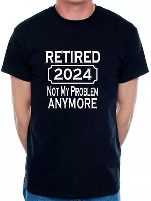 Maglietta "Sono Andato in Pensione nel 2024" Divertente Regalo per il Pensionamento per Uomini T-shirt da Uomo