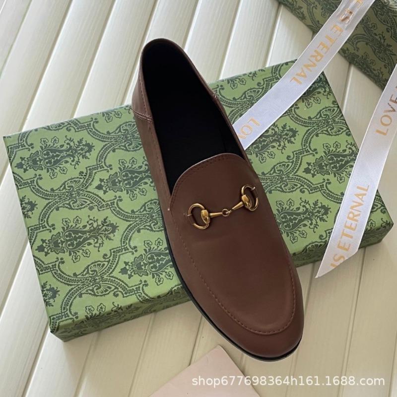 Diese G-Familie Pferdetitel Schnalle Tasche Kopf Halb-Schlepper Damen Freizeitkleidung Faul Muller Schuhe Vielseitig Ein-Pedal Kleine Lederschuhe