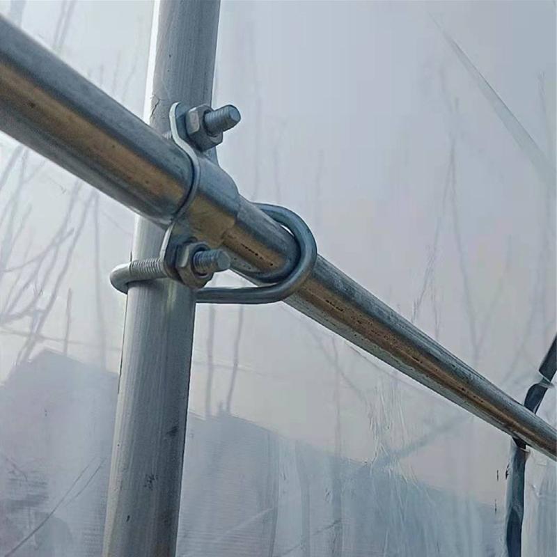 10Pcs Pipe Connector Fixator Buckle Double Crosses Pipe Clamp Enduring A0KF