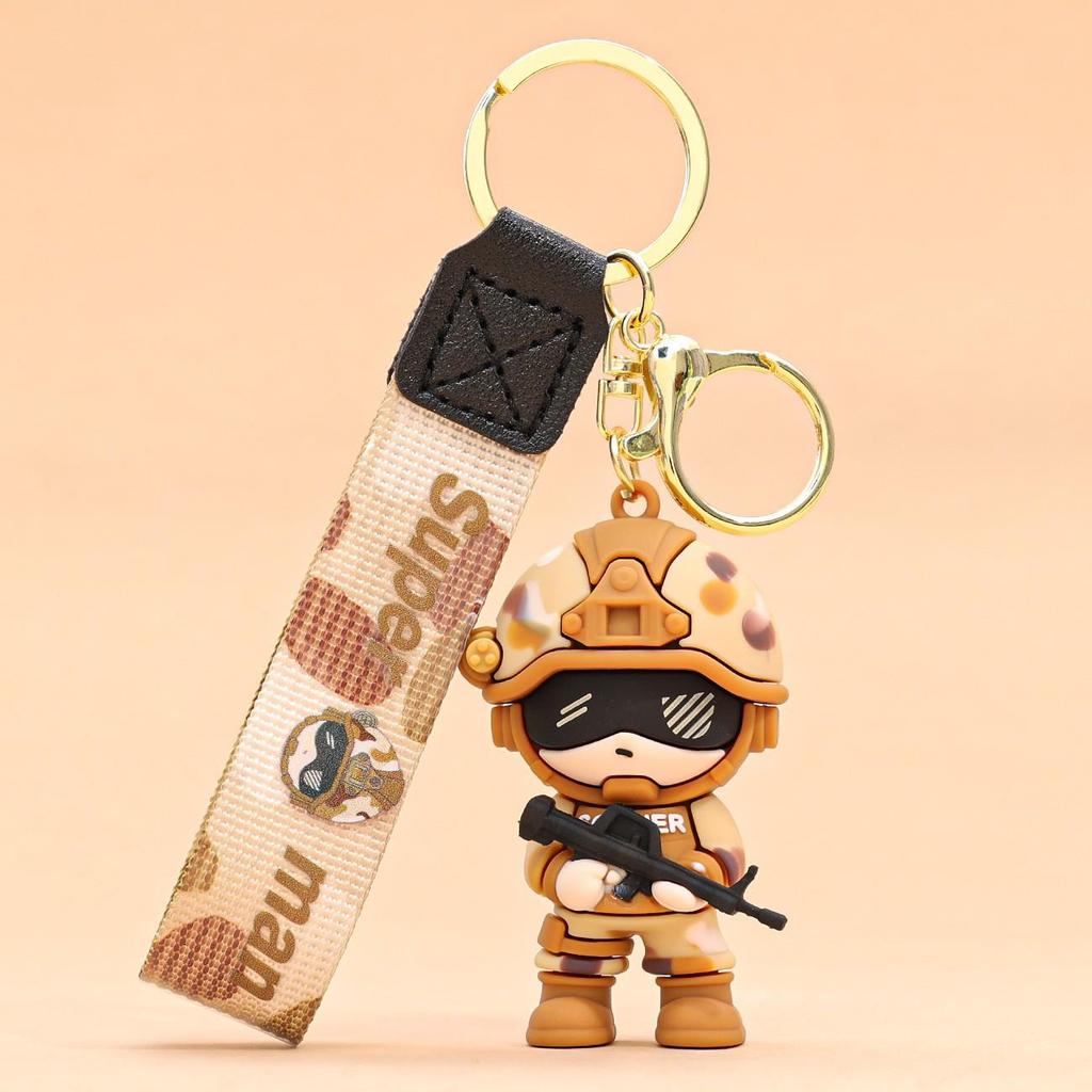 Military Appreciation Keychain: Navy, Army, Air Force Bag & Car Ornament - Ideal for Army Day Gifts