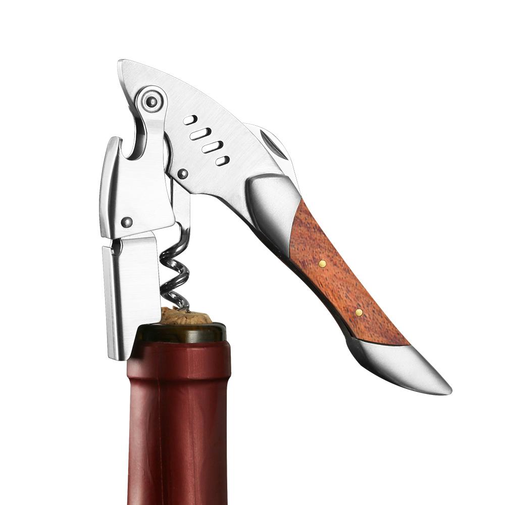 Hai-Design Flaschenöffner für Bierflasche oder Karton mit kleinem Messer Hai Heimdeko Wein- oder Küchenzubehör