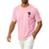 Men's Hawaiian Print Casual Crew Neck T-Shirt Breathable Quick Dry Short Sleeve Tee for Sports and Outdoor Activities