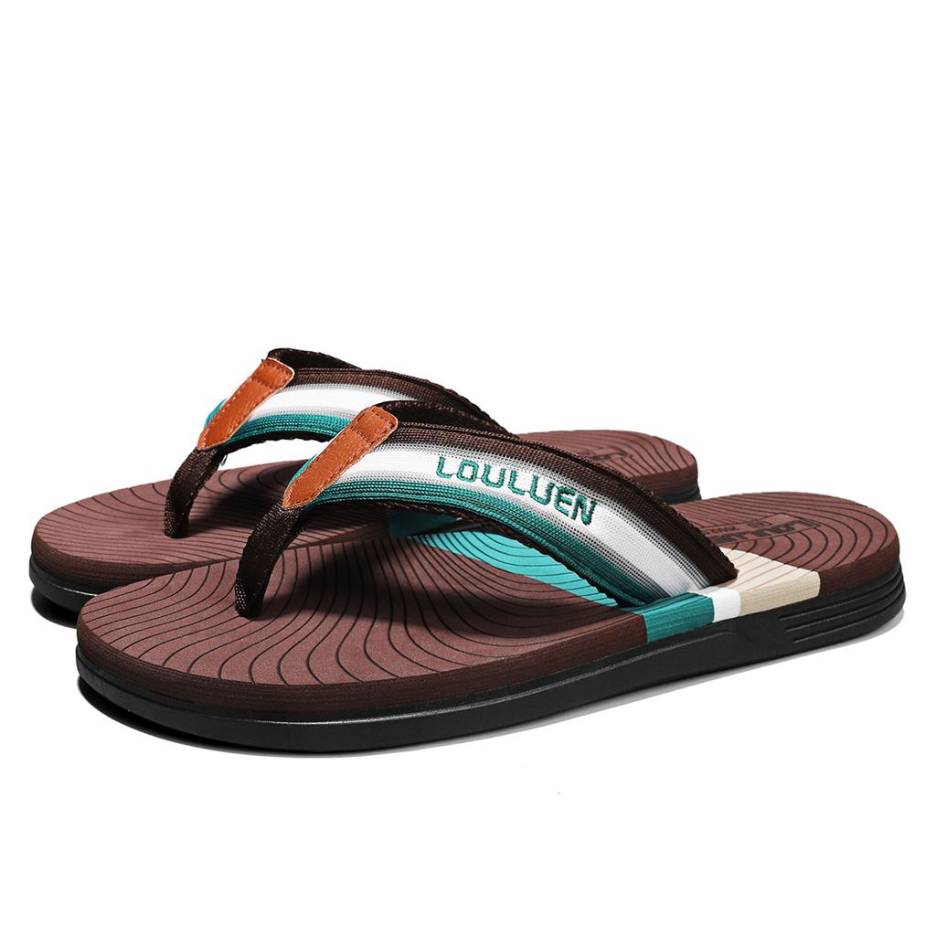 Men Herringbone Slippers Arch Support Comfortable Summer Beach Thong Sandals Yoga Foam Pad Slide In Slippers 2025 Fashion Trend