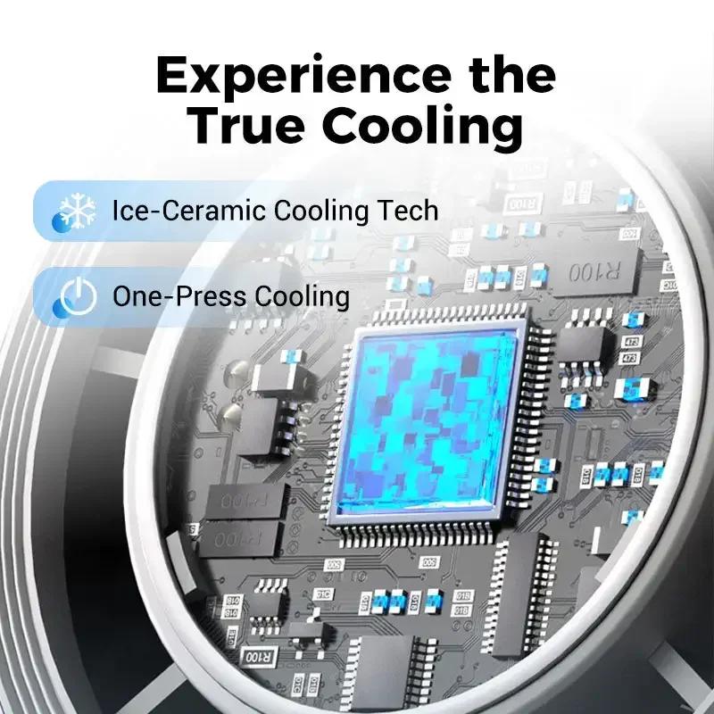 Handheld Fan with Flashlight Refrigeration USB Mini Portable Turbo Fan Electric Small Air Cooling Rechargeable Fan Amagi