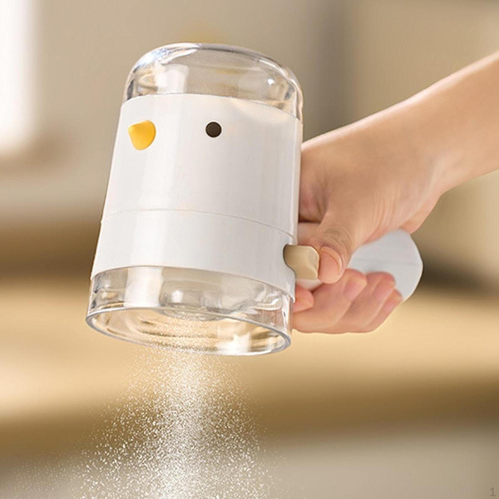 

Пыленепроницаемый диспенсер для специй с ручкой для удобной приправы белый