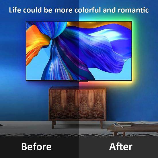 Strip Light LED Adjustable Long Standby Safe Flexible Time Improve Ambience High Brightness