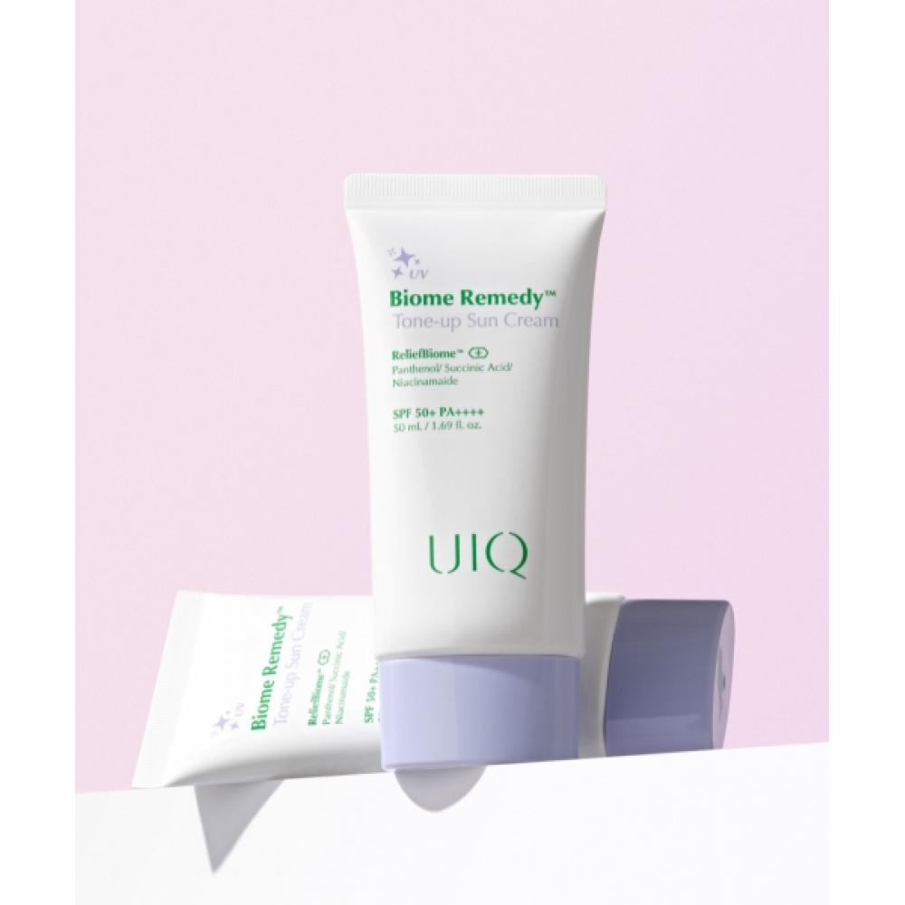 Uiq [2 Pcs] Biome Remedy Tone Up Sun Cream Purple Double Special Set  50ml + 50ml 