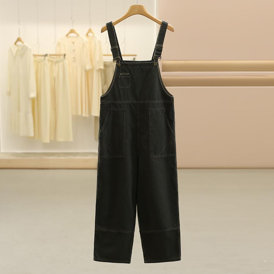 

Korean Style Fashion Layered Denim Overalls - Youding 25 Autumn Collection Small