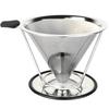 304 Stainless Steel Double Layer Coffee Filter with Stand