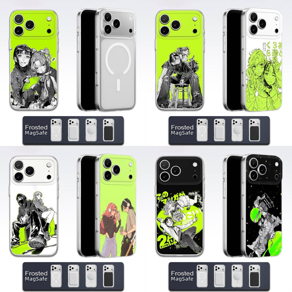 The Green Yuri Guy KiniOto Manga Phone Case For iPhone 17,16,15,14,13,12,11,Pro,Max,Plus,E,Air,Mini Magsafe Transparent