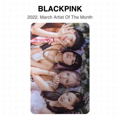 BLACKPINK 2022. Offizielle Fotokarte des Künstlers des Monats März