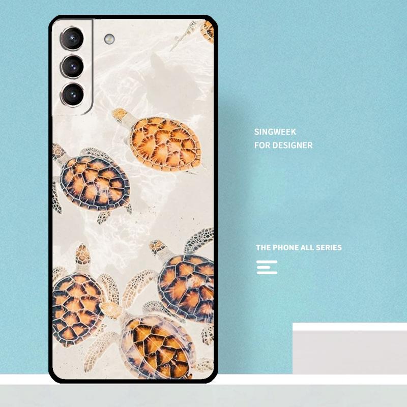 

warming green turtles Case For Samsung Galaxy S25 Ultra S20 S21 S22 S23 S24 Plus S9 S10 S24 FE S25 FE Phone Cover Galaxy S20 FE