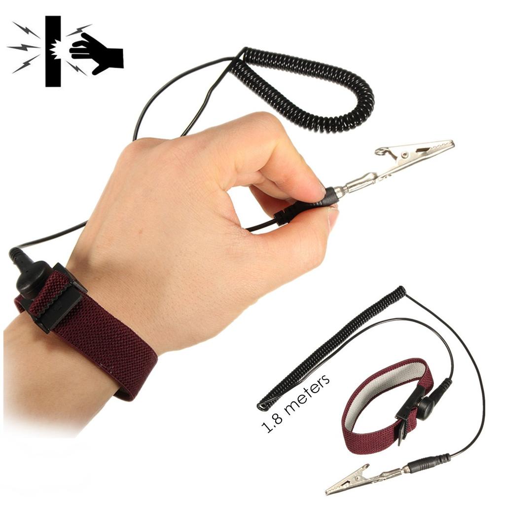 Antistatisches Armband, Antistatisches Armband ESD-Armband Antistatisches Armband mit Clip für PC-Computerbau Elektronikreparatur