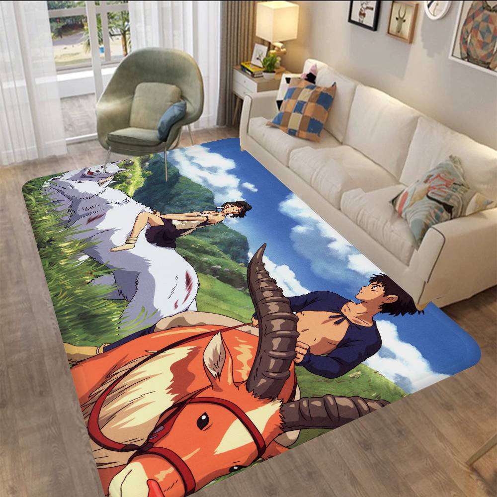 Anime Film P-Princezna M-Mononoke Vstupní rohožka Skandinávský styl Domácí rohožka Koupelnové-WC rohožky Ložnice Hotelová dekorační rohož