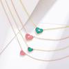 Simple and fashionable two-color shell necklace neck chain women's new light luxury temperament sweet pendant collarbone chain