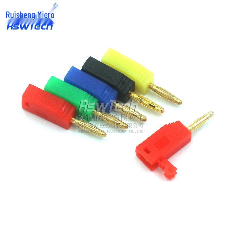 2mm Stackable Banana Plug with Light Tail & Lantern Head, Flexible PE Plastic Shell, Disassemblable & Assemblable 2mm Socket.