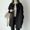 Women's Plus Size High Neck Knit Sweater Dress - Mid-Length, Loose Fit, Fashionable Style