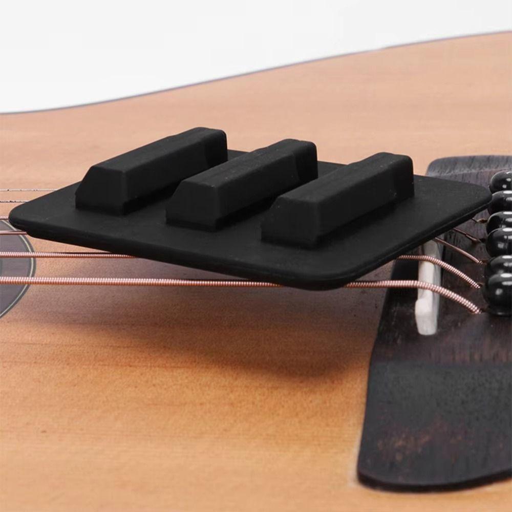 Soft Silicone Guitar Mute Pad Reusable Noise Reduction Tool  Musical Instruments