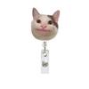 Bowknot Cat Cute Badge Holder Retractable Keychain Badge Reel Id Card Hoder Name Tag For Doctore Nurse Worker Students