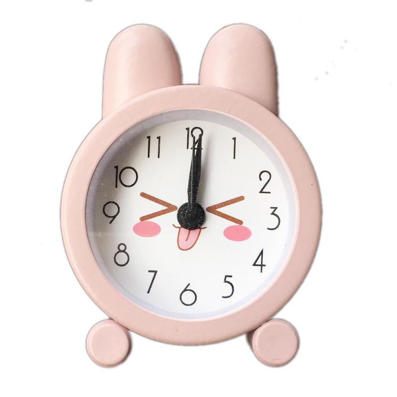 Little Rabbit Creative Cute Mini Metal Alarm Clock Children's Student Stationery Gifts