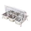 Multi-Compartment Stainless Steel Buffet Tray