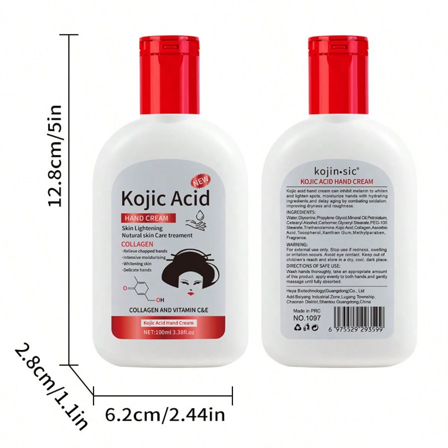 1PC Kojic Acid Moisturizing Hand Cream, Portable, Moisturizing And Hydrating,Relieve Skin Dryness,Br