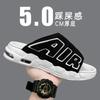 Fashion Graffiti Men's Summer Sandals Outdoor Thick Sole Versatile Beach Anti Slip Shoes Breathable Men's Designer Open-Toe Slippers