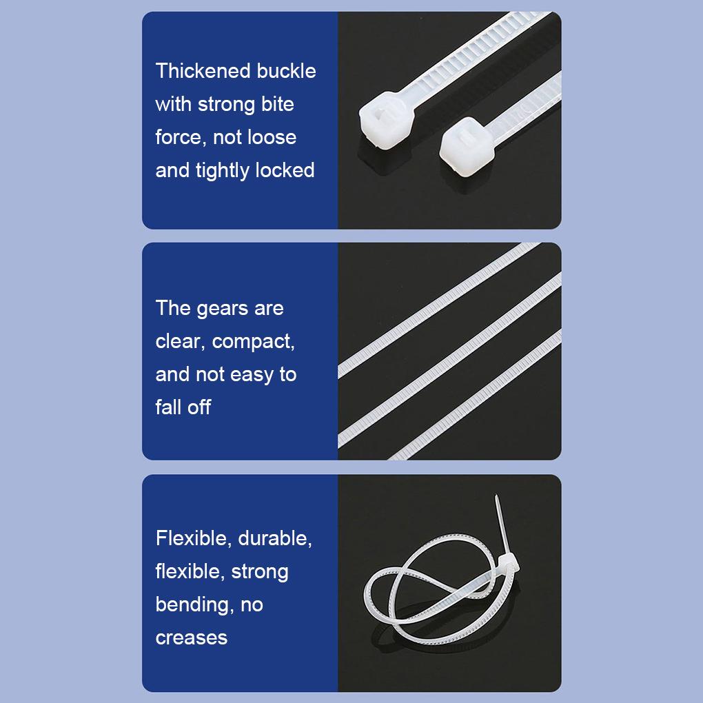 Breite Anwendung Selbstsichernde Kabelbinder Für Vielseitige Nylon-Kabelbinder Alterungsbeständig