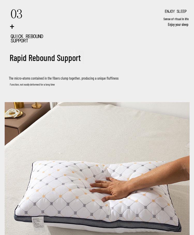 Gypsophila Quilted 3D Mugwort Pillow - Single/Dual Volume Option