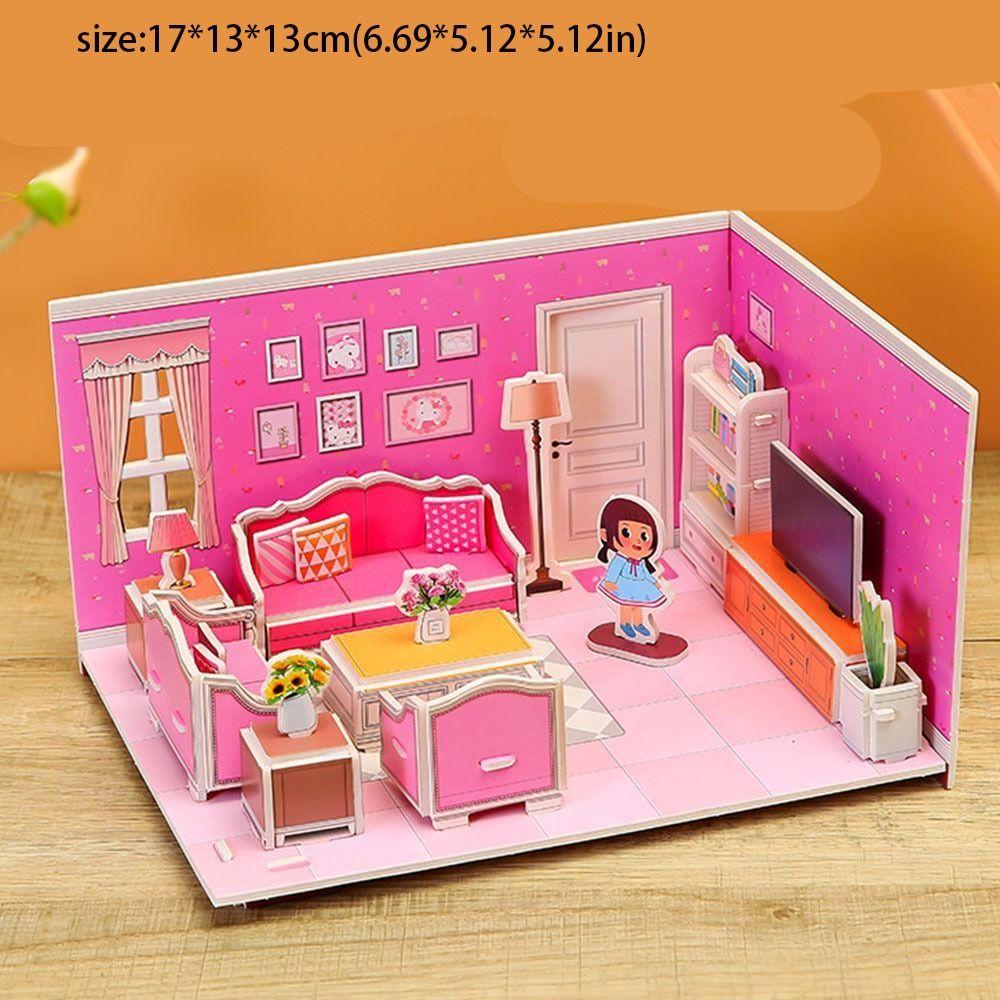 Paper 3D Paper Puzzle Room Educational  Fashion   Room Construction