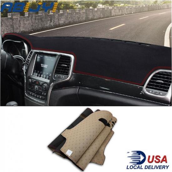 Red Leather Car Dashmat Dash Mat For Jeep Grand Cherokee Dashboard Cover